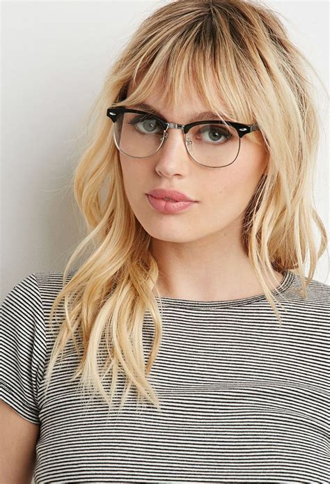 women with glasses and bangs